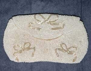 Vintage Walborg Made In Belgium By Hand Beaded Evening Clutch Purse